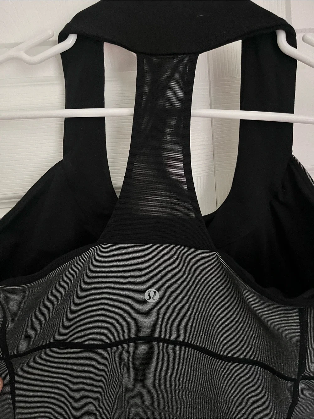 lululemon athletica Black and Gray Racerback Tank